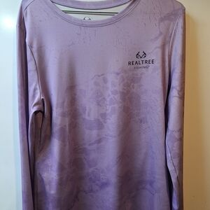 Realtree Fishing Lavender Long Sleeve Shirt Sun Shirt